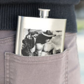 Rustikaler Western Cowboy Cool Original Art Classi Flachmann (Beispiel)