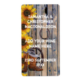 Rustikaler Western Cowboy Country Blumenwein