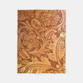 rustikaler Western Cowboy mit handgearbeiteten Led Fleecedecke (Vorderseite)