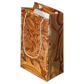 rustikaler Western Cowboy mit handgearbeiteten Led Kleine Geschenktüte (Vorderseite Schrägansicht)