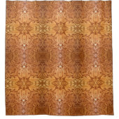 rustikaler Western Cowboy mit handgefertigtem Lede Duschvorhang (Vorderseite)