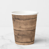 Rustikaler Western Cowboy Sie werden gewollt Pappbecher (Rückseite)