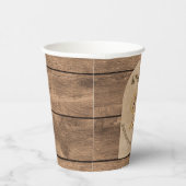 Rustikaler Western Cowboy Sie werden gewollt Pappbecher (Rechts)