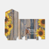Rustikaler Western Cowboy und Blumenhochzeit Geschenkschachtel (Ungefaltet)