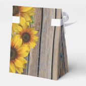 Rustikaler Western Cowboy und Blumenhochzeit Geschenkschachtel (Rückseite)