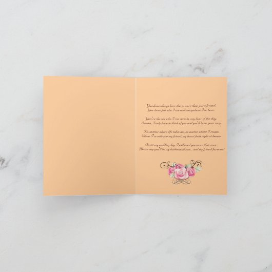 Rustikaler Western Cowboy wirst du meine Brautjung Einladung (Innenseite)