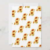 Rustikaler Western Cowgirl 1. Geburtstag Einladung (Rückseite)