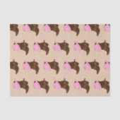 Rustikaler Western Cowgirl Boots & Pink Hat Seidenpapier (Vorderseite)