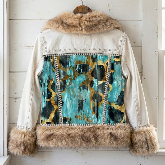 Rustikaler Western Cowgirl Chic Animal Pattern Seidenpapier