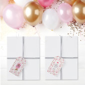 Rustikaler Western Cowgirl Happy Birthday Girly Geschenkanhänger