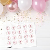 Rustikaler Western Cowgirl Happy Birthday Girly Runder Aufkleber