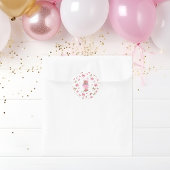 Rustikaler Western Cowgirl Happy Birthday Girly Runder Aufkleber