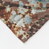 Rustikaler Western Cowhide Cowboy Name Fleecedecke (Ecke)