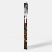 Rustikaler Western Cowhide Print Brown Leather Nam Case-Mate iPhone Hülle (Rückseite / Rechts)