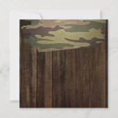 Rustikaler Western die Jagd ist über Camouflage Ho Einladung (Rückseite)