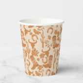 Rustikaler Western Earth Tone Country Cowboy Boots Pappbecher (Links)