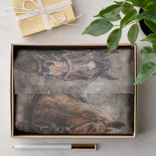 Rustikaler Western Entdeckungsreise Seidenpapier (Geschenk)