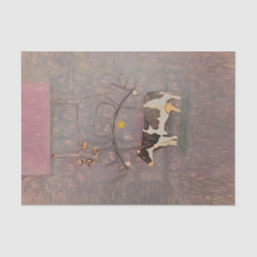 Rustikaler Western Farm Rosa Decoupage Seidenpapier (Vorderseite)