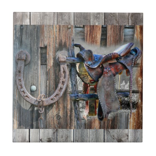 Rustikaler Western Fliese (Vorderseite)