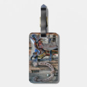 Rustikaler Western Gepäckanhänger (Rückseite vertikal)