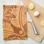 Rustikaler Western Geschirrtuch (Viertel Falte)