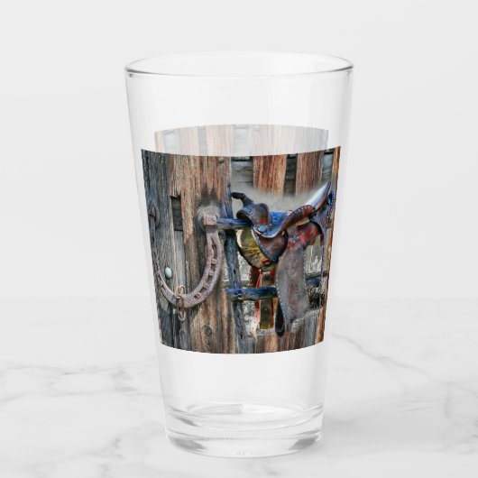 Rustikaler Western Glas (Vorderseite)