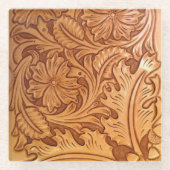 Rustikaler Western Glasuntersetzer (Vorderseite)