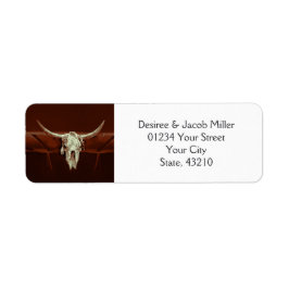 Rustikaler Western Hochzeit Bull Skull Save the Da
