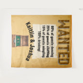 Rustikaler Western Hochzeit 🤠 Country Charm Wandteppich (Vorderseite (Horizontal))