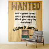 Rustikaler Western Hochzeit 🤠 Country Charm Wandteppich (Beispiel)