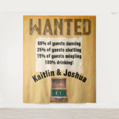 Rustikaler Western Hochzeit 🤠 Country Charm Wandteppich (Vorderseite)