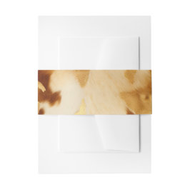 Rustikaler Western Hochzeit Cowhide Einladungsbanderole