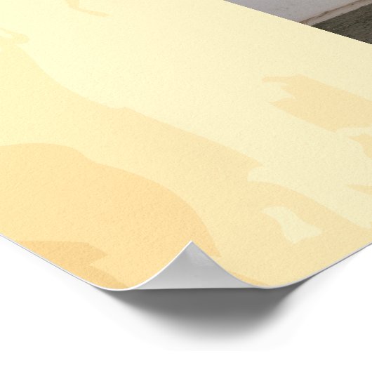 Rustikaler Western Hochzeit 🤠 GEWOLLT Foto Poster (Ecke)