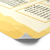 Rustikaler Western Hochzeit 🤠 GEWOLLT Seetabelle Poster (Ecke)