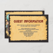 Rustikaler Western Hochzeit 🤠 Grunge Frame Einladung (Vorne/Hinten)