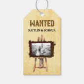 Rustikaler Western Hochzeit 💍 maßgeschneidertes F Geschenkanhänger (Vorderseite)