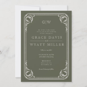 Rustikaler Western Hochzeit mit Details Einladung