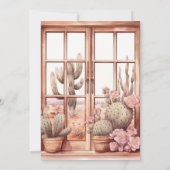 Rustikaler Western Hochzeit Probe Dinner Einladung (Rückseite)