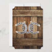 Rustikaler Western Hochzeit Tischnummer (Rückseite)