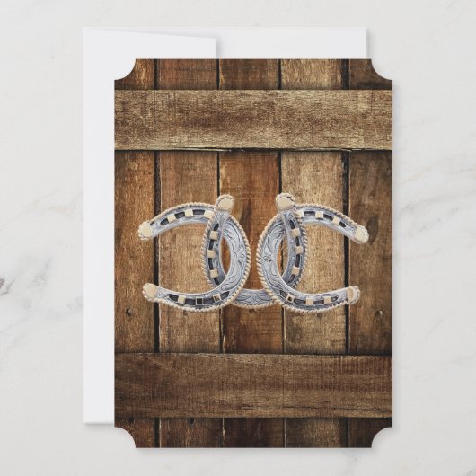 Rustikaler Western Hochzeit Tischnummer (Rückseite)