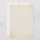 Rustikaler Western Hochzeiten Einladung (Rückseite)