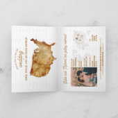 Rustikaler Western Hochzeitspass Einladung (Innenseite)