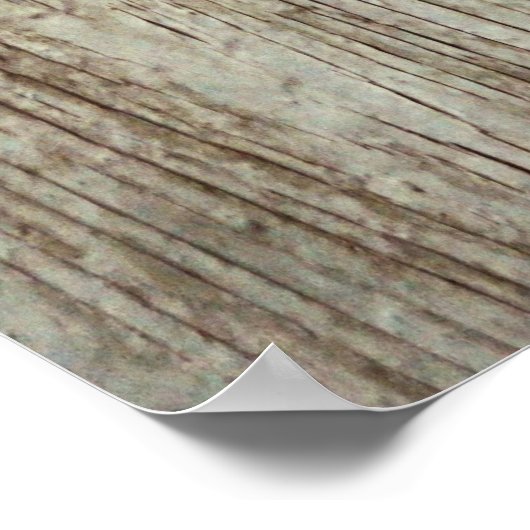 Rustikaler Western Horseshoe Barn Wood Poster (Ecke)