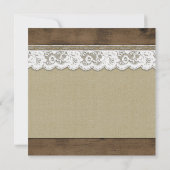 Rustikaler Western Horseshoe Hochzeitseinladungen Einladung (Rückseite)