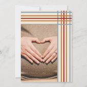 Rustikaler Western Horseshoe Kinderdusche Dankeskarte (Rückseite)