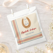 Rustikaler Western Horseshoe Kinderdusche Geschenktütchen (Ausgeschnitten)