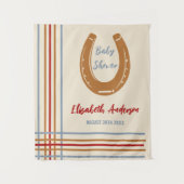 Rustikaler Western Horseshoe Kinderdusche Wandteppich (Vorderseite)