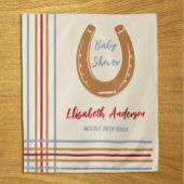 Rustikaler Western Horseshoe Kinderdusche Wandteppich