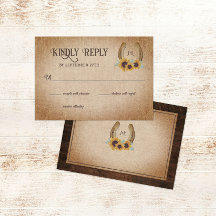 Rustikaler Western Hufeisen & Sonnenblumen Hochzei