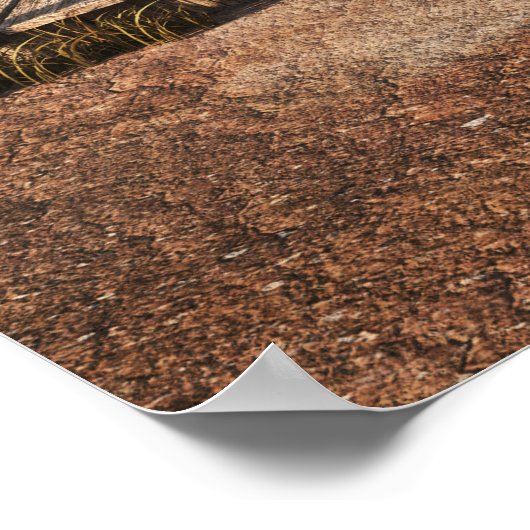 Rustikaler Western im Gefängnis. 3d ing. Teil eine Poster (Ecke)